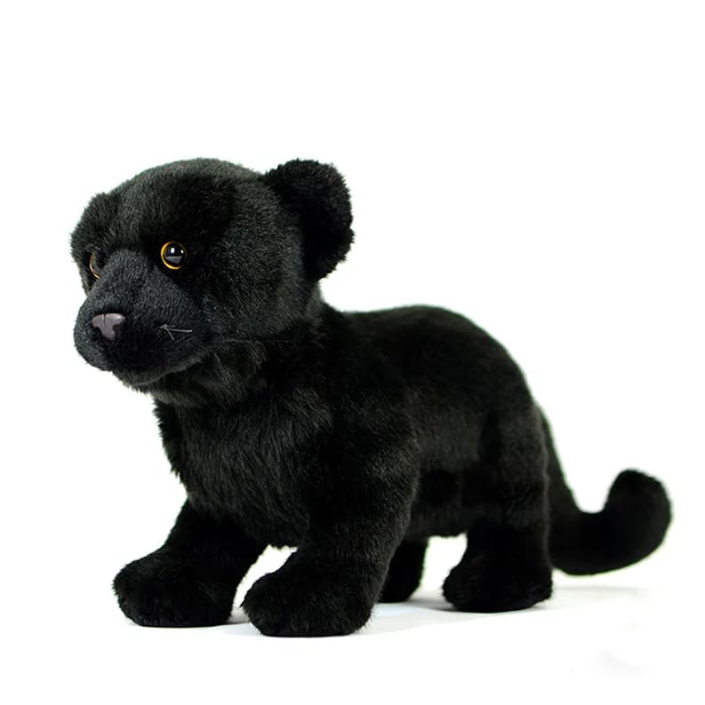 Simpatico Simulazione In Piedi Nero Leopardo Peluche Animale Giocattolo Morbido Animali Selvatici Leopardi Peluche Giocattoli Per Bambini Regali 28 cm Nero