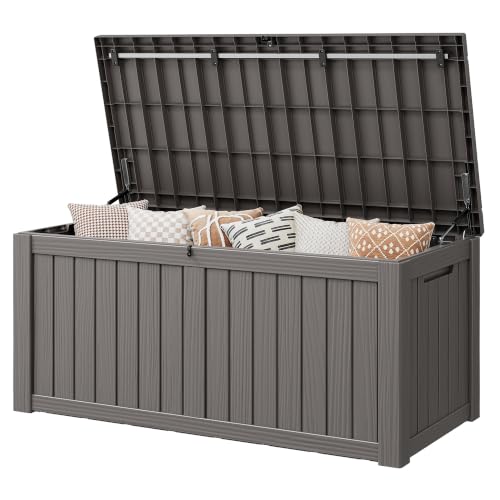 Image of Outdoor Storage Box Waterproof, 160 Gallon Deck Box For Patio Storage