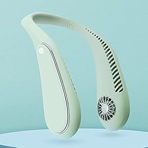 Draagbare Personal Hanging Neck Fan, Hands Free Neckband Fan, 3 Snelheden Handsfree Fan USB Opgeladen ventilator, 360…