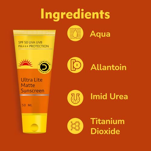 Ultra Lite Matte Oil Free Water Based Sunscreen SPF 50 For Oily Acne Prone, Dry & Combination Skin, Daily Use Broad Spectrum UVA UVB No White Cast... - Image 3