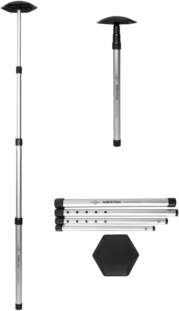 CaddyDaddy Golf North Pole Golf Club Protector Travel Support Arm, Black/Silver