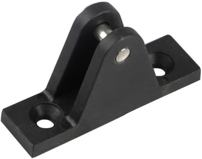 2 Pieces Black Nylon Plastic Boat Side Mount Deck Hinges Heavy Duty Marine Yacht Accessories Hardware Compatible with Boat Yacht