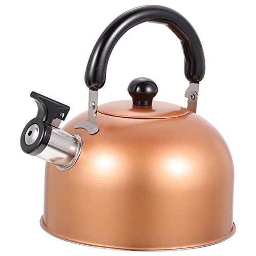 Yardwe 1pieza Hervidor Silbante De Inoxidable De Tetera Práctica y Elegante Para Cocina Inducción y Camping Gran Capacidad y Diseño Duradero