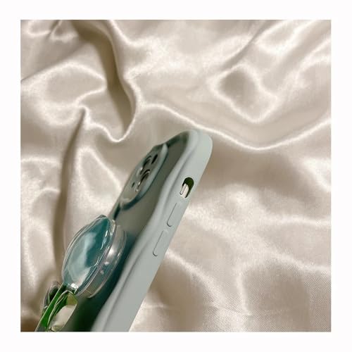 Coque iPhone rose avec support fleur anti chute CandyCrystal - 3