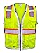 Fierce Safety LU250G Glow Series Class 2 Green Vest with Luminous Reflective Tape | Medium
