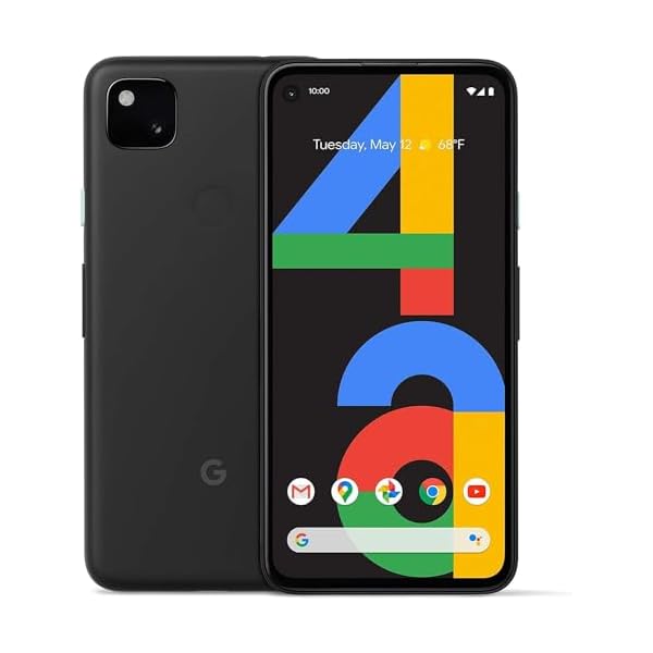 Google Pixel 4a with 5G, 6.2″, 128GB, 6GB RAM, Unlocked Cellular – Just Black (Renewed)