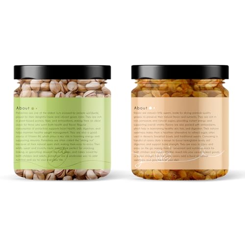 Image of Goshudh Pistachio 250g + Raisin 250g Combo Pack | Boost Energy & Immunity, Heart-Healthy Fats & Natural Antioxidants (500gm Combo Pack)