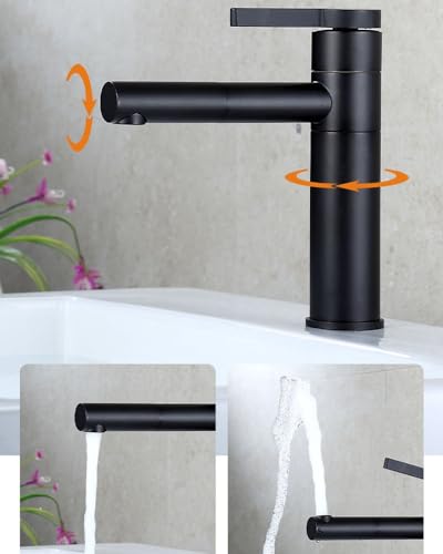 Robinet de lavabo rotatif contre les éclaboussures et le manque d'espace