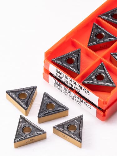 10 piezas Insertos de Carburo TNMG160408 PM 4225 para Torno CNC miniatura 6