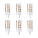 6pz G4 Lampadina Lampada 52 SMD LED 5W Ceramica G4 Lampada, Equivalente Alogena 40W, 500LM, Bianco Caldo 3000K, Angolo di visione di 360°, Lampada Risparmio Energetico, AC/DC12V, Non dimmerabile