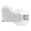 Electraline 58412 Sensore di Presenza di Movimento, Interruttore Crepuscolare e Timer IP44, Bianco