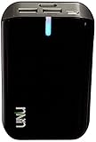 uNu Enerpak Plus 8000mAH Dual USB 2.1A Universal Battery Pack with Flash - Retail Packaging - Black