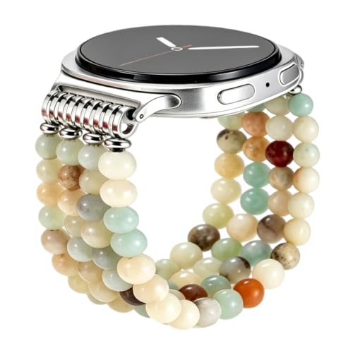 HAYONLIY �V�R�΃r�[�Y�u���X���b�g�o���h Samsung Galaxy Watch 8 40mm 44mm/Galaxy Watch 8 Classic 46mm�ɑΉ� �X�^�C���b�V���ŐL�k���̂���X�g���b�v ���f�B�[�X �����Y