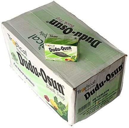 Dudu Osun Pure Organic African Black Soap 150g(Pack of 3) - Effective for Acne Treatment, Eczema, Dry Skin, Scar Removal, Dandruff, Pimples Mark Removal, Anti-fungal Face & Body Wash