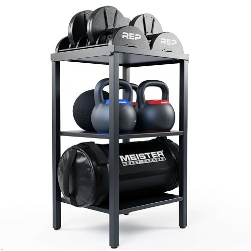 Heavy Duty Adjustable Dumbbell & Kettlebell Rack