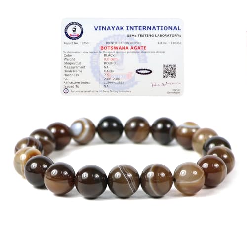 Image of Reiki Crystal Products Certified Natural Crystal Stone Round 10 mm Beads Bracelet for Men & Women | Reiki Charged Gemstone Jewellery Bracelet | Multiple Stone Variants Available