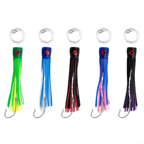 Señuelos de pesca para falda de atún de mar profundo, 32 g, hechos para un rendimiento óptimo (C2)