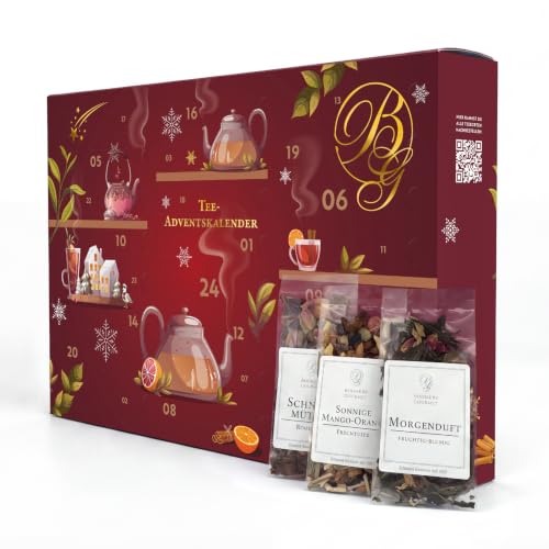 Boomers Gourmet - Tee Adventskalender 2026 – 24 Sorten loser Tee - 218 g