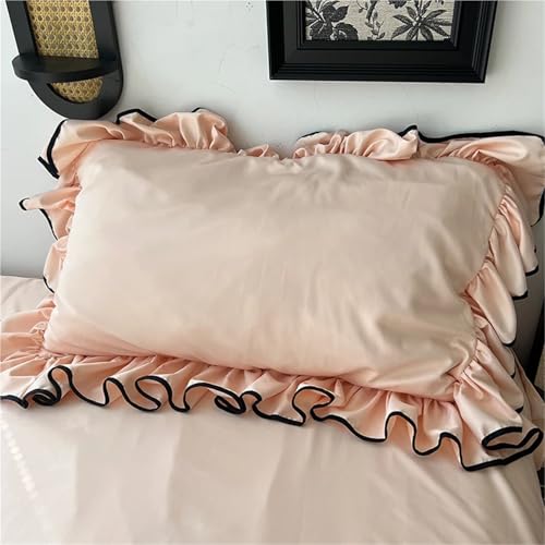 Housse de couette en satin style princesse parure de lit chic