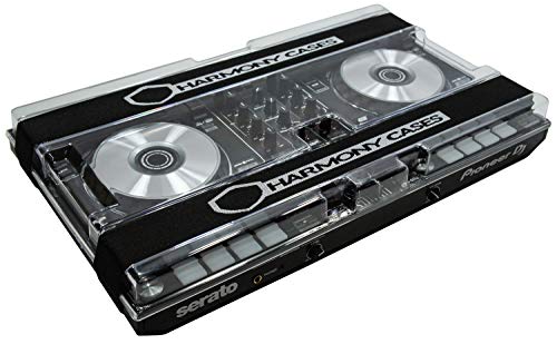 Harmony Cases HC-DC1 Protective DJ Gear Saver Polycarbonate Hard Plastic Dust Cover Case Compatible with Pioneer DDJ-SR2 Controller Deck (Includes Stretch Bands)