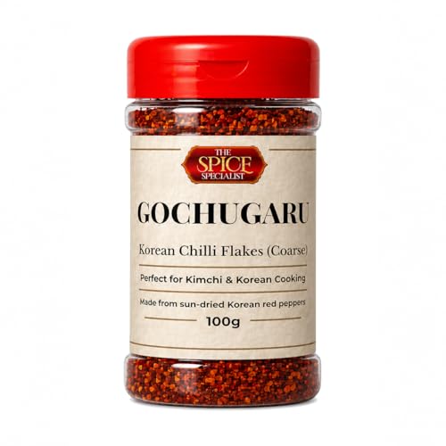 Gochugaru Chilli Flakes (Coarse) Authentic Red Pepper Flakes for Kimchi & Korean Cooking Sun-Dried 100g | The Spice Specialist