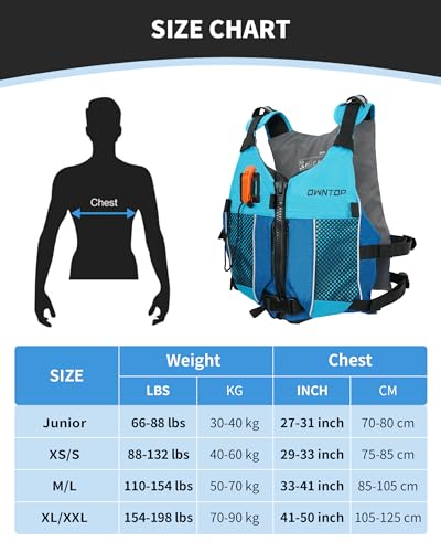Owntop Schwimmhilfen Erwachsene Jugend mit Trinkrucksack, Pfeife, Mesh Taschen| Verstellbare Auftriebsweste| Leichte Schwimmjacke Unisex für SUP, Kajakfahren, Angeln Alle Wassersportarten