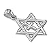 SZIRO Small Messianic Star of David with Cross Charm in Sterling Silver