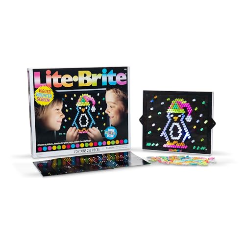 Lite Brite Ultimate Value Retro Toy, 12 Seasonal Templates, Peg Pouch, Amazon Exclusive, Light up Creative Activity Toy, Educational Stem, Gift for Girls and Boys, Ages 4+