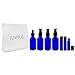 2 oz Cobalt Blue Glass Bottle 7 piece Starter Kit Set: Includes 3 -10ml roll on bottles, 2 -2 oz Boston Round Spray Mister, 1 -2 oz Boston Round Treatment Pump, 1 -2 oz Boston Round Dropper Bottle for DIY, Essential Oils, Aromatherapy, Travel and Home