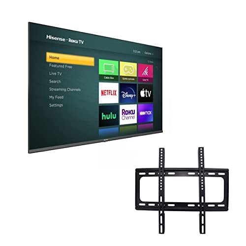 Hisense 32H4030F3 32-Inch HD 720p Roku Smart LED TV Free Wall Mount (Renewed)