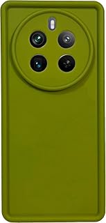 جراب حماية خلفي مضاد للصدمات من السيليكون الناعم والبولي يوريثين المقاوم للحرارة متوافق مع موبايل ريلمي 12 برو بلس (أخضر)