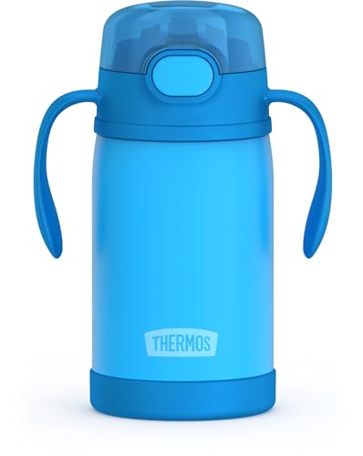 Thermos Baby 10 oz. Stainless Steel Bottle with Soft Sippy Blue