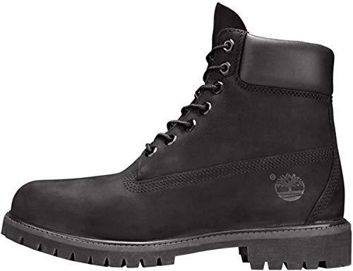 Timberland Mens 6 Zoll Wasserdichte Stiefel Mit Gepolstertem Kragen Boots Black 8.5 UK