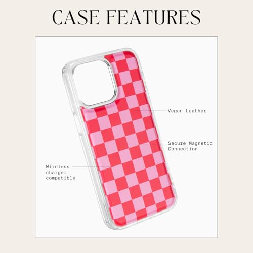 Coque de téléphone en cuir végétalien mignonne iPhone 16 Pro