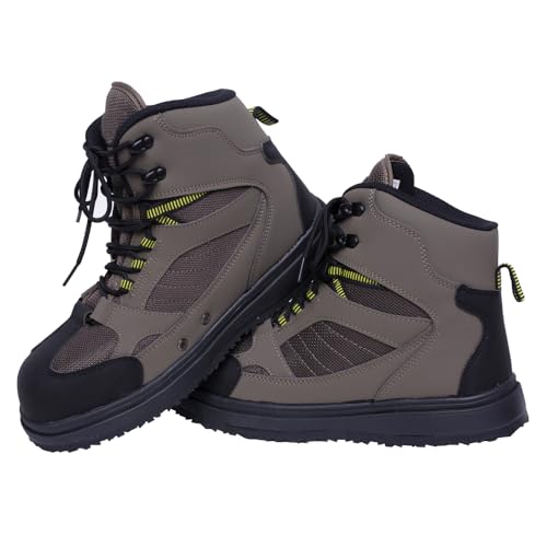 Raprance mens Fishing Wading Boot Rubber Cleated Outsole for Fly Fishing12Rubber
