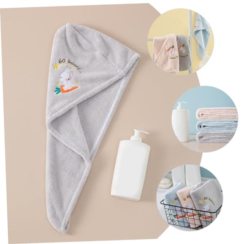 Balacoo 4 Peças Chapéu De Cabelo Seco De Coelho Turbantes De Cabelo Para Cabelos Molhados Turbantes