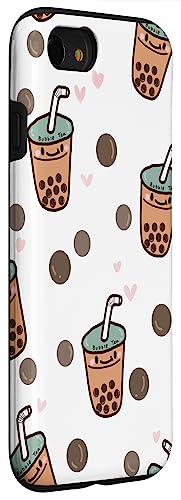 Cute Little Boba Tea Bubble Milk Tea Graphic Hülle für iPhone SE (2020) / 7 / 8