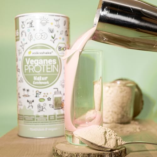 BIO Protein vegan | DE-ÖKO-006 | 10 pflanzliche Proteinquellen | Ohne Süßungsmittel | Ohne Soja & Gluten | Premiumqualität vom Bodensee | Made in Germany (1000g, Natur)