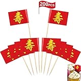 Paquete de palillos chinos: recibirás 200 piezas de palillos de papel rojo, cantidad suficiente para el año nuevo chino, el festival de los faroles, el cumpleaños chino, etc.
