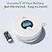 1-Pack Smart Smoke and Carbon Monoxide Detector with App Notifications, Replaceable Battery, Wi-Fi Smoke and CO Detector Combo for Home and Office, Easy Setup