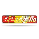 Rico Industries NASCAR Racing Joey Logano Metal Street Sign 4" x 15" Home Décor - Bedroom - Office - Man Cave
