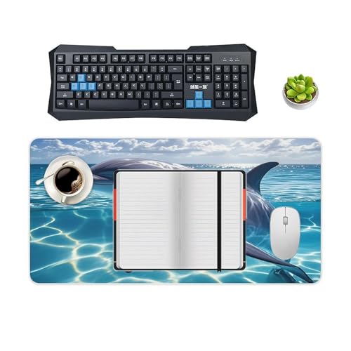Cool Dolphin Desk Mat Fashion Large Mouse Mat Non-Slip miniatura 4