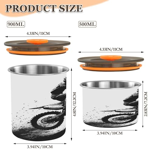 Contenedor hermético de acero inoxidable para café 30oz miniatura 2