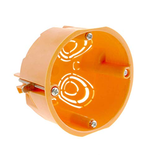 BeMatik - Caja de empotrar Redonda 67mm para Paredes Huecas