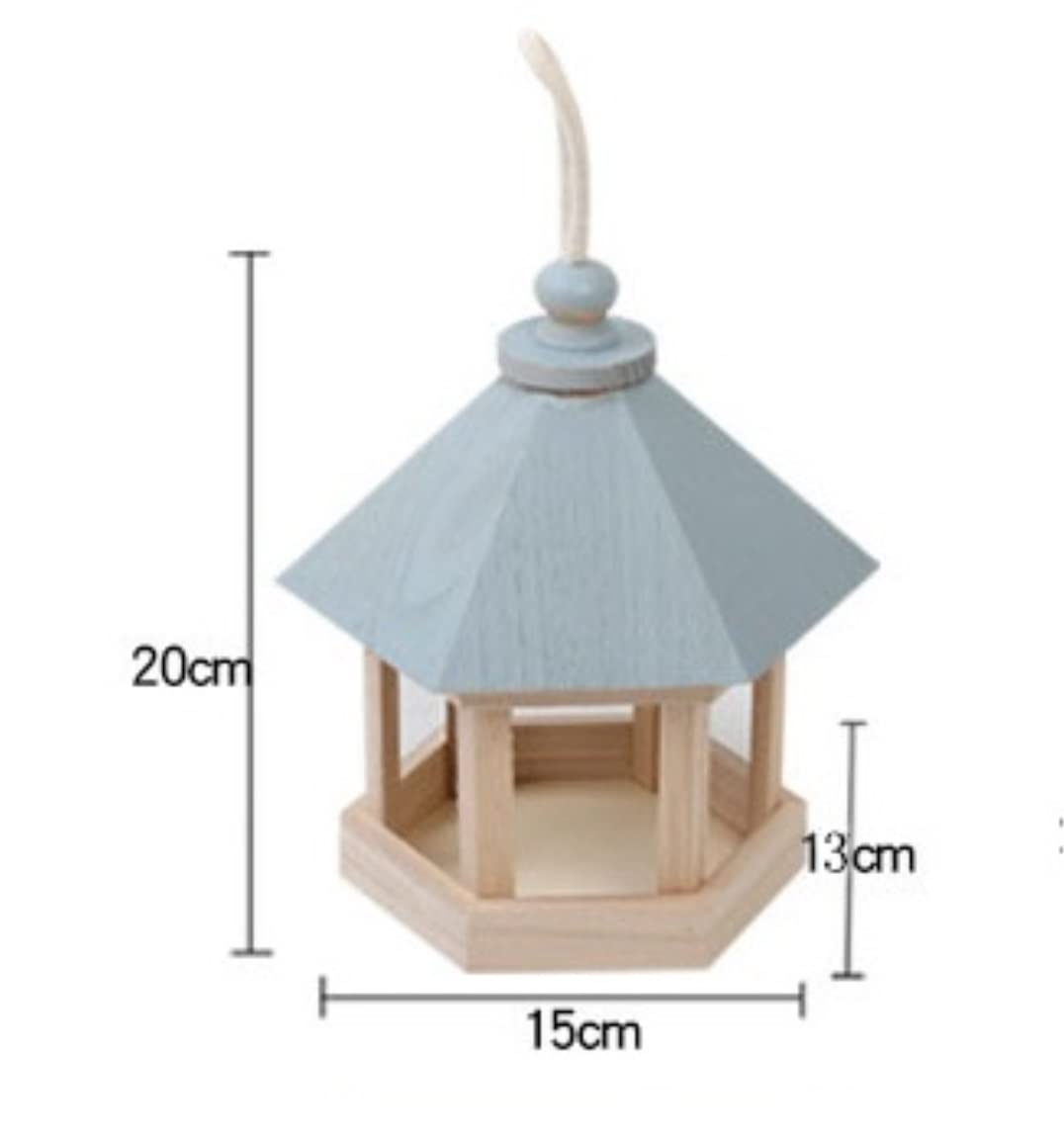 Magiatoia per Uccelli Bird Feeder Mangiatoia Per Uccelli Selvatici Da Appendere In Legno Per Giardino All'aperto Al Chiuso Sparrows