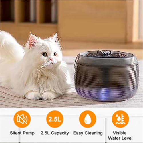Dispensador de agua para gatos 2.5L ultracrujiente miniatura 7