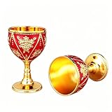 Matériau de qualité supérieure : verres à shot en cuivre pour vin de communion. Fabriqué en alliage de zinc de qualité supérieure, ce verre à vin décoratif offre durabilité et longévité pour un usage quotidien.