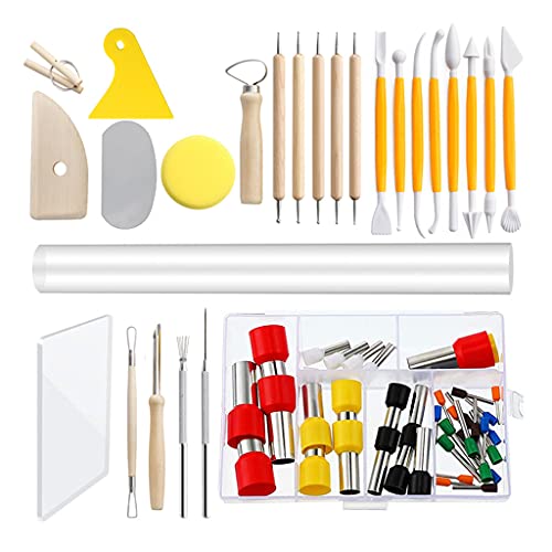 Kit argile céramique 65 pièces sculptées avec précision pour poterie - 2