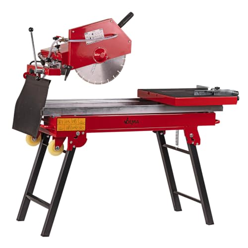 DEMA Steinsäge Fliesensäge Fliesenschneider 350 mm – Nassschnitt, 2000 W, Präzisionssäge für Fliesen und Steine