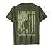Funny Sasquatch A Dad Like Me is Hard to Find Flag Bigfoot T-Shirt